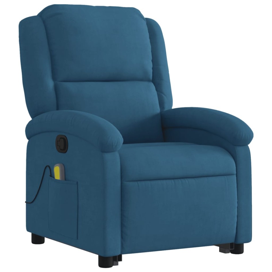 Sillón reclinable de masaje elevable terciopelo