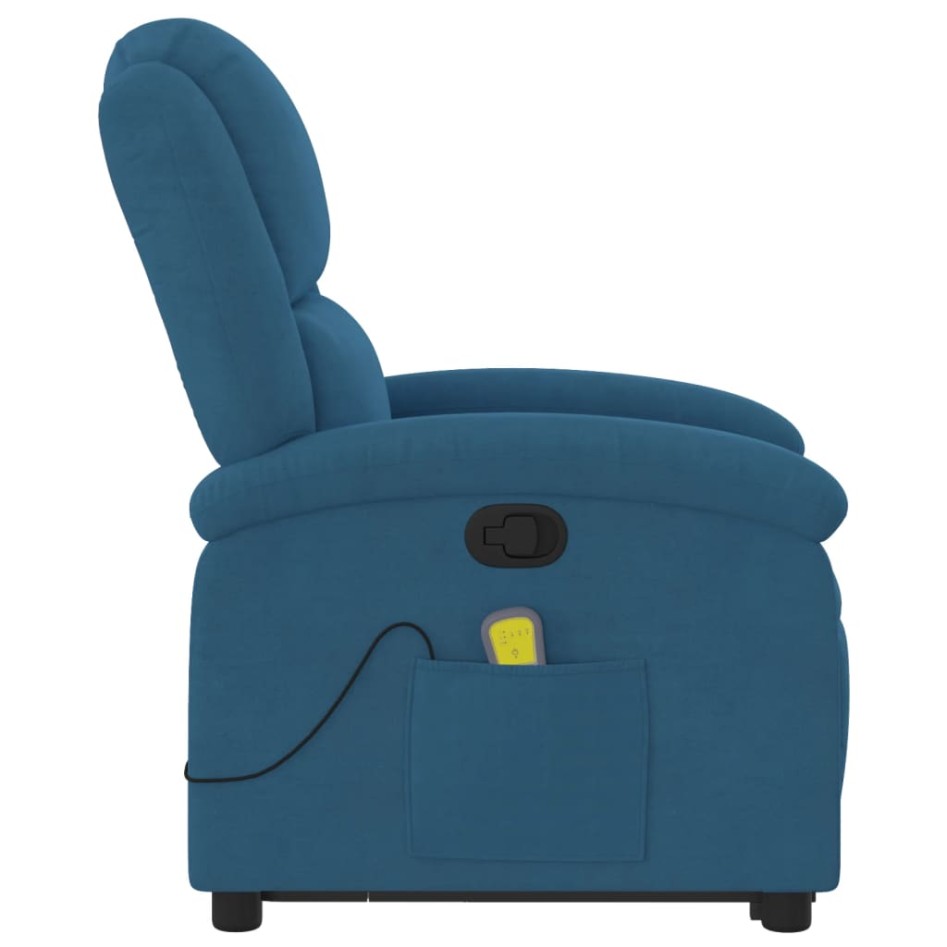 Sillón reclinable de masaje elevable terciopelo