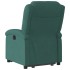 Sillón reclinable elevable terciopelo verde