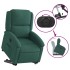 Sillón reclinable elevable terciopelo verde
