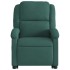Sillón reclinable elevable terciopelo verde