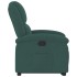 Sillón reclinable elevable terciopelo verde