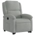 Sillón reclinable elevable terciopelo gris
