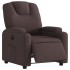Sillón reclinable eléctrico tela marrón