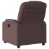 Sillón reclinable eléctrico tela marrón