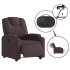 Sillón reclinable eléctrico tela marrón