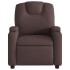 Sillón reclinable eléctrico tela marrón