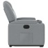 Sillón reclinable elevable de tela gris