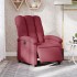 Sillón reclinable eléctrico tela rojo