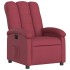 Sillón reclinable eléctrico tela rojo