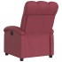 Sillón reclinable eléctrico tela rojo