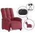 Sillón reclinable eléctrico tela rojo