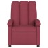Sillón reclinable eléctrico tela rojo
