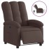 Sillón reclinable eléctrico tela marrón