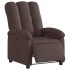 Sillón reclinable eléctrico tela marrón