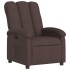 Sillón reclinable eléctrico tela marrón
