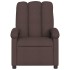 Sillón reclinable eléctrico tela marrón
