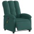 Sillón reclinable de masaje eléctrico tela verde