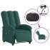 Sillón reclinable de masaje eléctrico tela verde