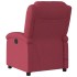 Sillón de masaje reclinable eléctrico tela rojo