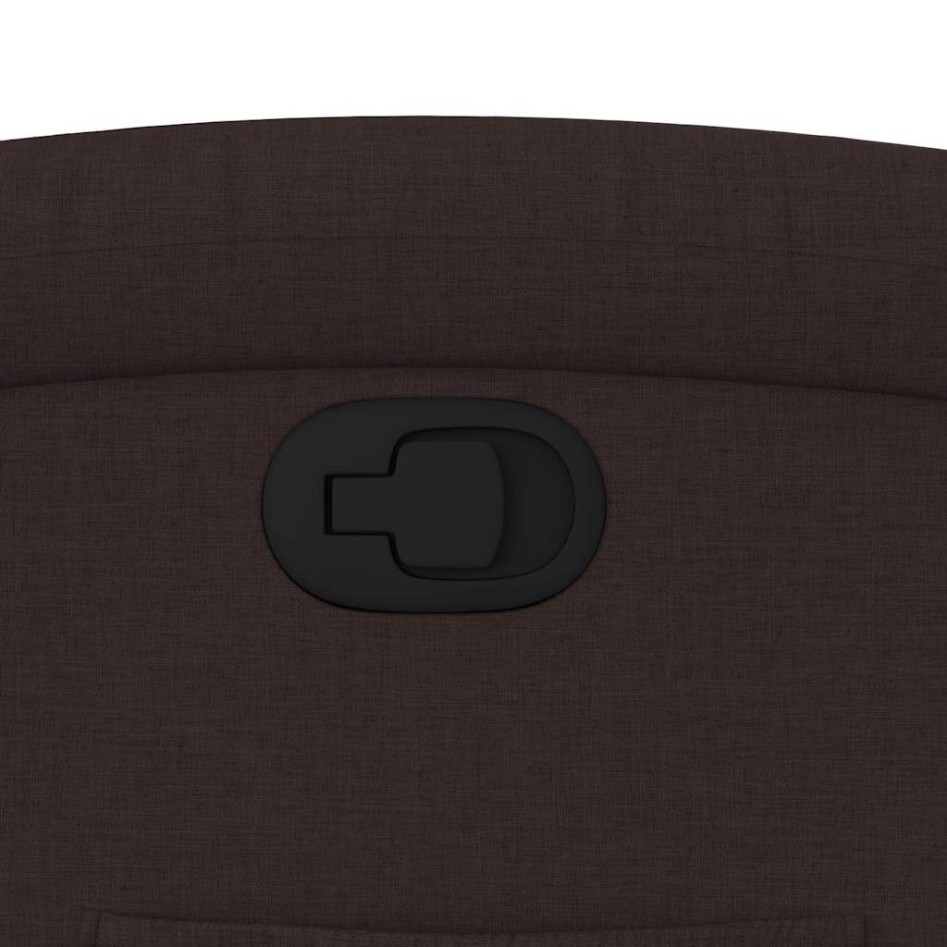 Sillón reclinable elevable tela marrón