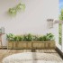 Jardinera de madera de pino impregnada 180x31x31