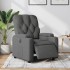 Sillón reclinable eléctrico de tela gris
