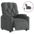 Sillón reclinable eléctrico de tela gris