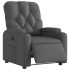 Sillón reclinable eléctrico de tela gris