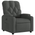 Sillón reclinable eléctrico de tela gris