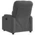 Sillón reclinable eléctrico de tela gris