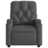 Sillón reclinable eléctrico de tela gris