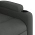 Sillón reclinable eléctrico de tela gris