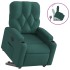 Sillón reclinable elevable tela verde