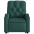 Sillón reclinable elevable tela verde