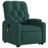 Silla de masaje reclinable de pie de tela verde