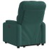 Sillón eléctrico reclinable elevable de tela verde