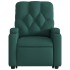 Sillón eléctrico reclinable elevable de tela verde