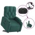 Sillón eléctrico reclinable elevable de tela verde