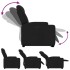 Sillón eléctrico reclinable elevable de tela