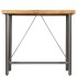 Mesa de bar de madera maciza de teca reciclada 120x58x106