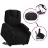 Sillón eléctrico reclinable elevable de tela