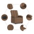 Sillón eléctrico reclinable elevable de tela