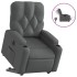 Sillón eléctrico reclinable elevable de tela gris