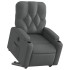 Sillón eléctrico reclinable elevable de tela gris