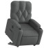 Sillón eléctrico reclinable elevable de tela gris