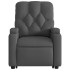 Sillón eléctrico reclinable elevable de tela gris