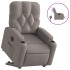 Sillón eléctrico reclinable elevable de tela gris