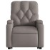 Sillón eléctrico reclinable elevable de tela gris