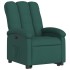Sillón eléctrico reclinable elevable de tela verde